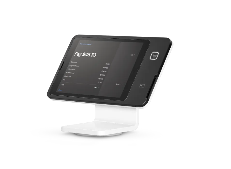 Square Stand countertop iPad point-of-sale setup